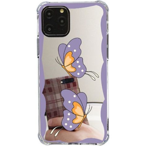 Coque de téléphone antichoc de qualité militaire pour iPhone 13 Pro Max, dotée de motifs élégants et mignons, d'une coque arrière autocollante miroir et d'une conception fine et légère. (1/2)