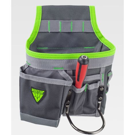 Bolsa para herramientas multibolsillos, combinada WFA555 WORKTEAM Gris oscuro (1/2)