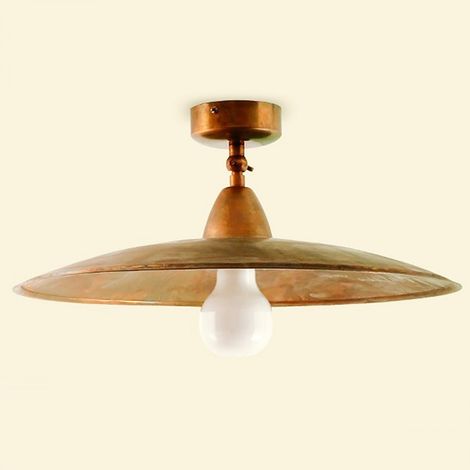 Plafoniera rustica lampadari bartalini elipla pl35 e27 led ottone lampada soffitto (1/5)