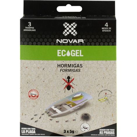 Piège à fourmis avec écogel 15 g - appât frais et bio, efficacité 4 mois - MARQUE