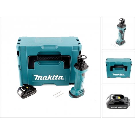 Makita DCO 180 Y1J 18 V cortadora rotativa sin cable en Makpac incl. batería BL 1815 N 1,5 Ah (1/5)