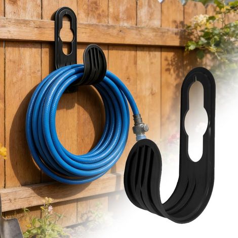 Support de tuyau d'arrosage,support mural pour tuyau d'arrosage extérieur,cintre portable et organisateur Peut supporter 1 kg,peut contenir des tuyaux pour cour,jardin pelouse et rangement de (1/5)