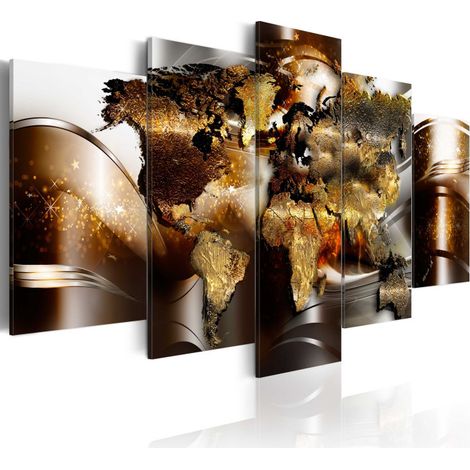 Tableau Imprimé "Honey Continents" 100 x 200 cm (1/2)