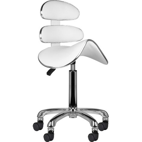 Taburete cosmético Roll Speed AM-880 blanco (1/5)