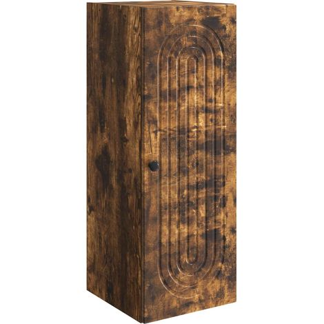 Wandschrank Geräucherte Eiche 33 x 34,5 x 90 cm Holzwerkstoff vidaXL