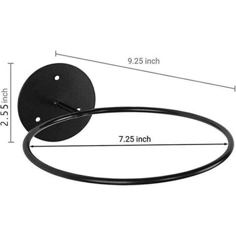 (noir) Support mural pour ballons de sport en acier