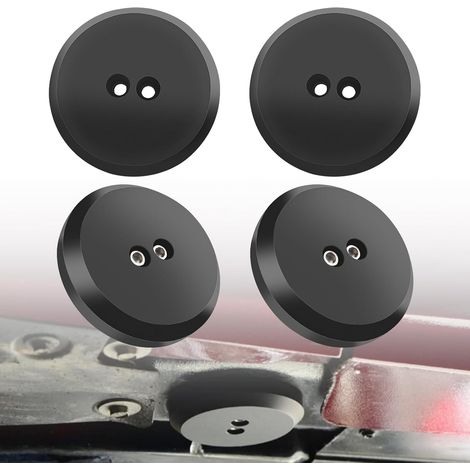 Adaptateur Cric Aluminium Noir Accessoires de cric, 4Pcs (1/5)