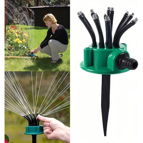 Aspersor de césped ajustable de 360 ​​grados para sistema de riego de césped, aspersor de césped para jardín exterior (1/5)