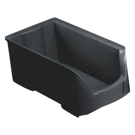 Sichtlagerkästen, bessere Entnahmemöglichkeit durch gerundete Ecken Maße in mm (BxTxH): 145 x 235 x 125