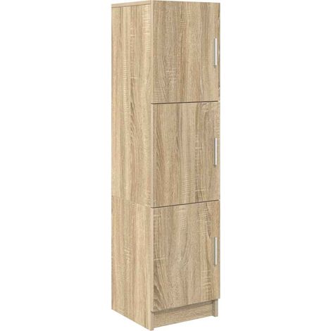 Buffet,Meuble de Rangement Chêne sonoma 31,5 x 32 x 124 cm CFW501435 (1/5)