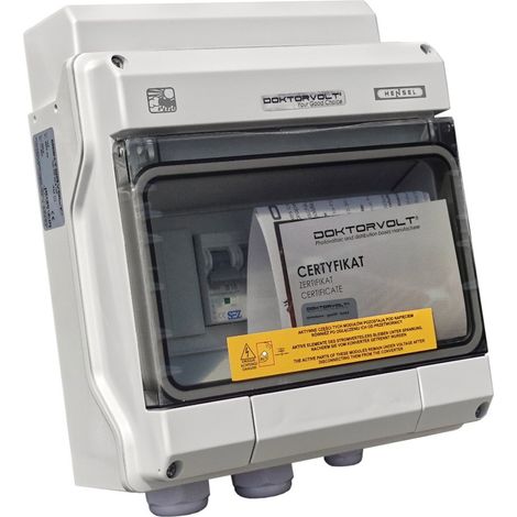Solar Anschlusskasten PV AC 1x Überspannungsschutz Typ 1/2 1x B16 3P IP65 Doktorvolt DV-4609-FOT (1/3)