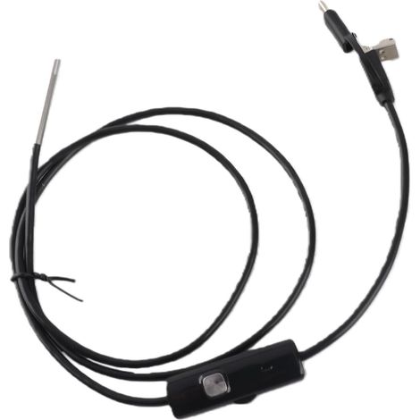 Endoscope USB 3 en 1, Caméra Endoscope de Type C, Objectif 3,9 Mm, 1280 X 720 HD, 6 Lumières LED Réglables IP67, Mise au Point de 4 à 10 Cm pour l'inspection de Réparation Automobile de (1/5)