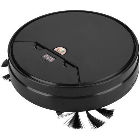 BUNTHAUS Robot de balayage ultra-mince paresseux maison intelligente rechargeable robot aspirateur automatique noir