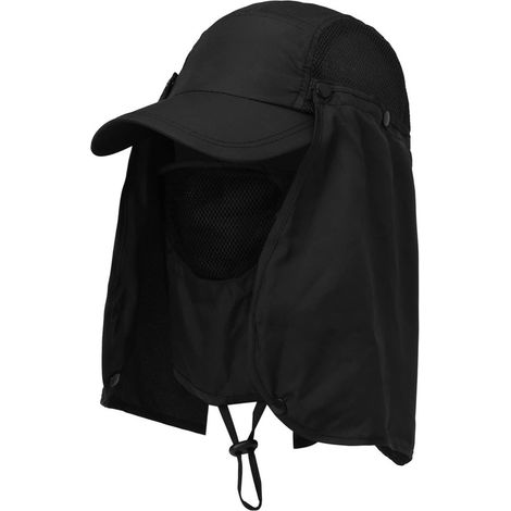 Casquette de Protection Anti-UV UPF 50+ à Rabat Hommes Femmes Chapeaux de Soleil pour l'Extérieur Pêche Randonnée (1/4)