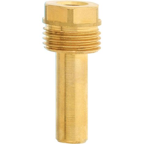 Pozzetto in ottone G-100 per TB - stelo da 100mm, attacco G1/2B, per termometri serie TB PGUAOTT005 (1/2)