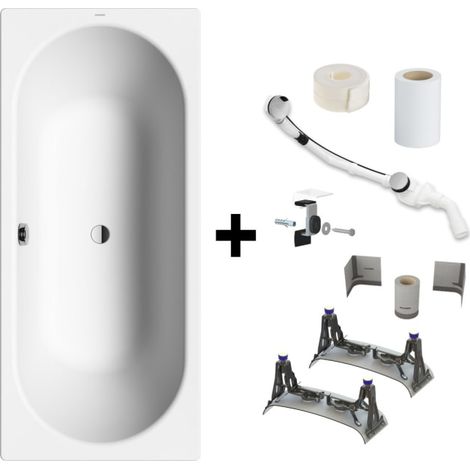 Kaldewei CLASSIC DUO Mod. 107 Badewanne 170 x 75 cm mit Installationsset BIS 5041 (1/5)