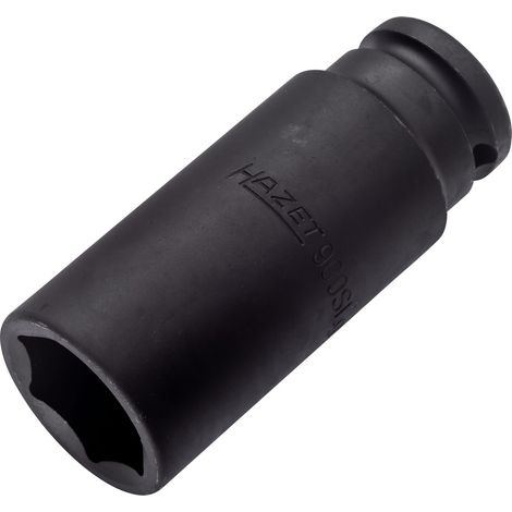 Hazet Schlag-Maschinenschrauber Steckschlüsseleinsatz 900SLG-24, 1/2 (12,5 mm) Vierkant hohl, Außen Sechskant-Tractionsprofil, SW 24 mm (1/3)