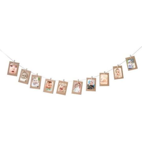 Cadre Photo - Papier Kraft - 12,7 cm - Pour Photo 13 x 18 cm - Lot de 10 (1/4)
