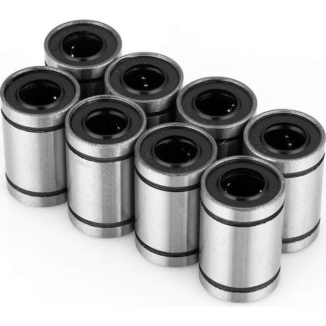 Roulement Linéaire À Billes LM10UU - Diamètre Intérieur 10mm - Pour Imprimante 3D Et Cnc - Lot De 8 Pièces (1/5)