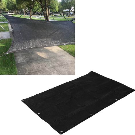 Filet de séparation/clôture d'ombrage en PEHD 0,9 x 3 m pour balcon/jardin (1/5)