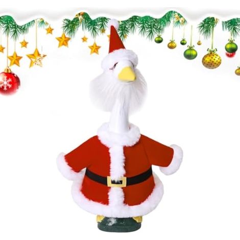Costume d'oie de Noël pour porche ou jardin (1/5)