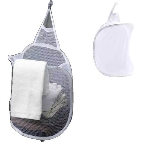 Aufbewahrungskorb, faltbares Design, feuchtigkeitsbeständig, WEISS (1/2)