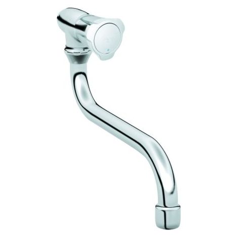 Grohe – Robinet de service 1/2" 30484001 – Chromé – Montage mural avec bec mobile – Zone de rotation 360° – Poignée métallique (1/6)