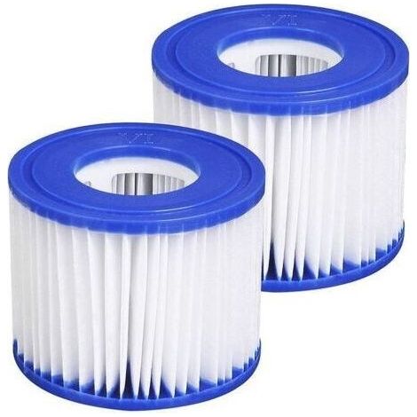 Cartouche filtrante de rechange pour pompe à bain à remous, filtre de piscine gonflable, installation facile, pompes filtrantes - 2 pièces (10,4 × 8 × 5,2 cm) (1/4)