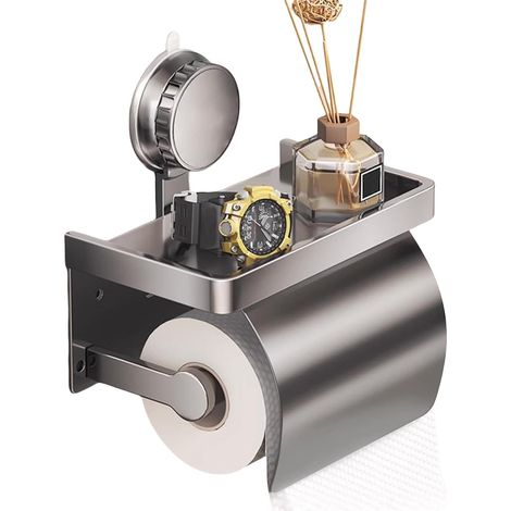 Porte-papier toilette pour salles de bain, distributeurs mouchoirs à ventouse, (1/5)