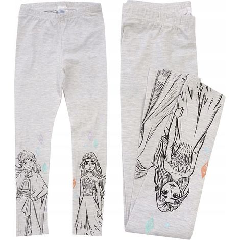 LEGGINGS-HOSE MIT ELSA AUS DER EISKÖNIGIN, grau, 116 D077D
