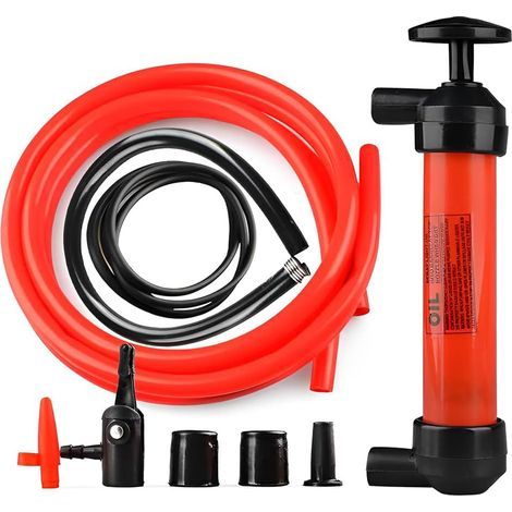 Extracteur de fluide 200 cm³, pompe d'extraction et de remplissage d'huile, seringue à vide manuelle, transfert de carburant automobile avec tuyau (1/5)