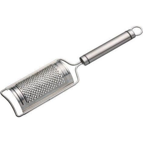Râpe Courbe - Acier Inoxydable - Pour Cuisine Professionnelle - Manche Ovale Court - 1 Pièce