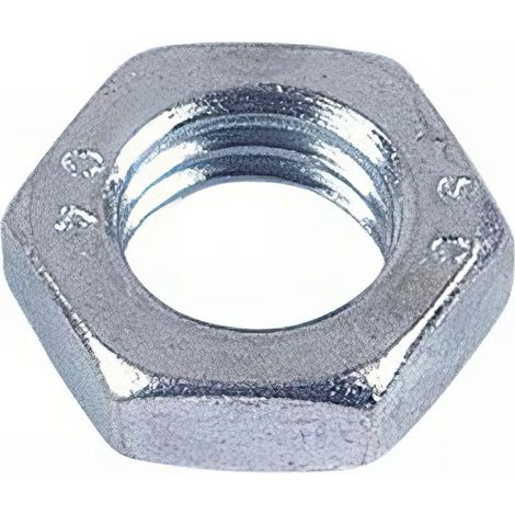 Ecrou hexagonal bas M20 mm HM Zingué - Boite de 50 pcs - Fixtout 04042002B
