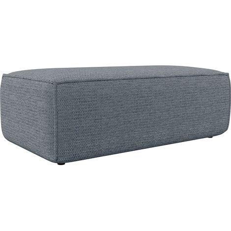 Pouf in Tessuto testurizzato Blu - AMELIA (1/3)