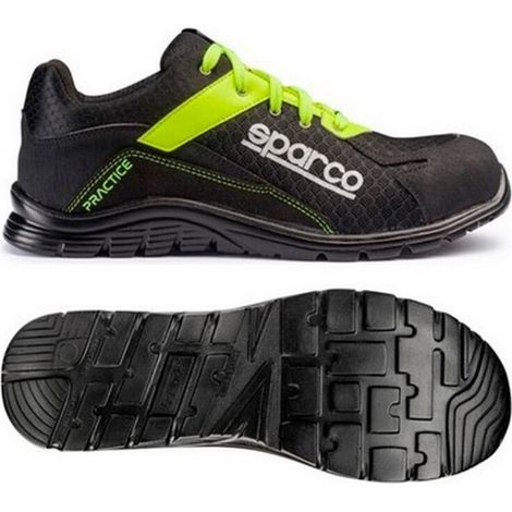 Sparco 07517NRGF Chaussure de sécurité Practice Jos ESD S1P SRC Noir/Jaune 46