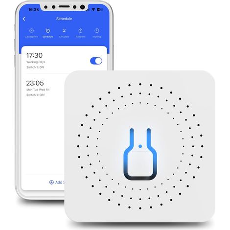 Interrupteur Connecté WIFI,Modules commutateurs intelligents à 2 canal,Compatible avec Alexa et Google Home (1/5)