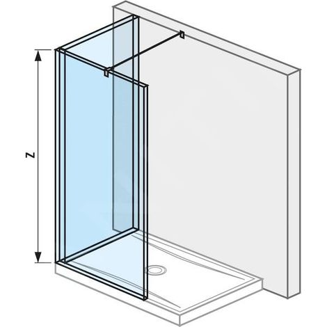 Jika Pure - Paroi de douche Walk in L en trois parties 1200x900 mm, Jika Perla Glass, verre transparent H2694220026681 (1/2)