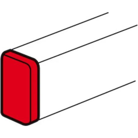embout pour moulure - 195 x 50 mm - blanc - legrand dlp 010711