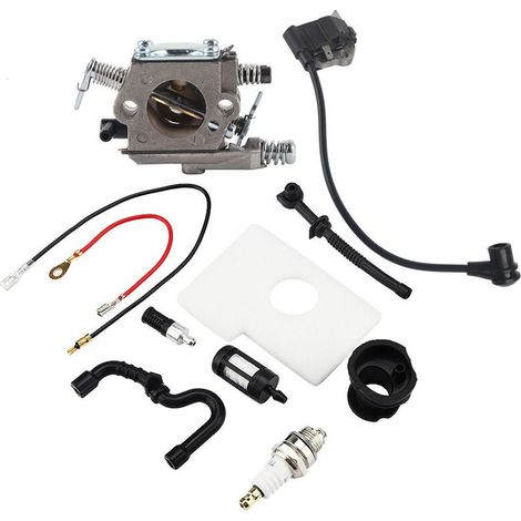 Carburateur Bobine d'allumage Carb Set pour Stihl Walbro 017 018 MS170 MS180 Trononneuse (1/5)