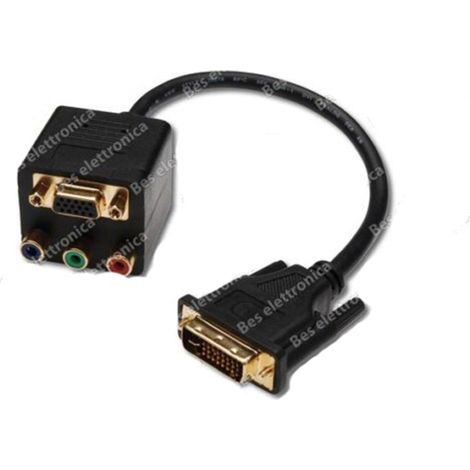 CAVO VIDEO SPODDIATORE DVI SPLITTER VGA COMPONENT RGB DVI 24 PIU' 5 2510 (1/2)