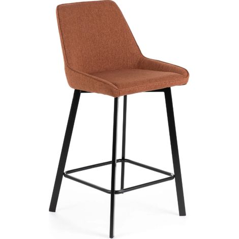 Fynn, Set di 2 sgabelli in tessuto ruggine (50cm X 44cm H. 94cm) (1/5)