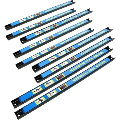 Set di barre magnetiche 9x46 cm porta utensili attrezzi montaggio a parete per officina (1/5)