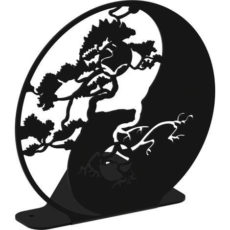 Soporte AD208, YIN-YANG, negro estructurado (1/5)