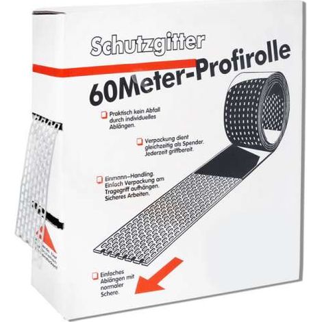 IVT Schutzgitter-Profirolle Aluminium 100mm Schutzgitter 60m Rolle alu-natur (1/2)