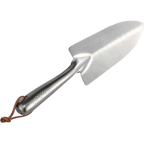 Pelle de jardin anti courbure en acier inoxydable poli surdimensionnée anti rouille pour creuser et planter robuste (1/5)
