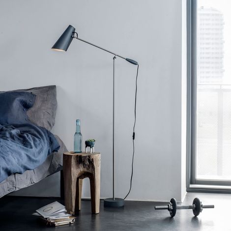 Lampadaire Gris Aluminium/Acier 133 x 67 cm (1/5)