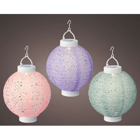 Lanterna solare 20x h23 cm colori assortiti