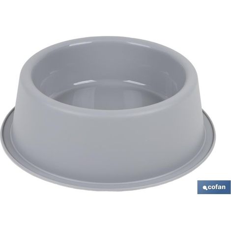 Pack de 6 gamelles rondes gris clair 24.5x7.5 cm pour animaux (1/4)