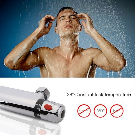 Robinet mitigeur thermostatique mural pour douche (1/5)
