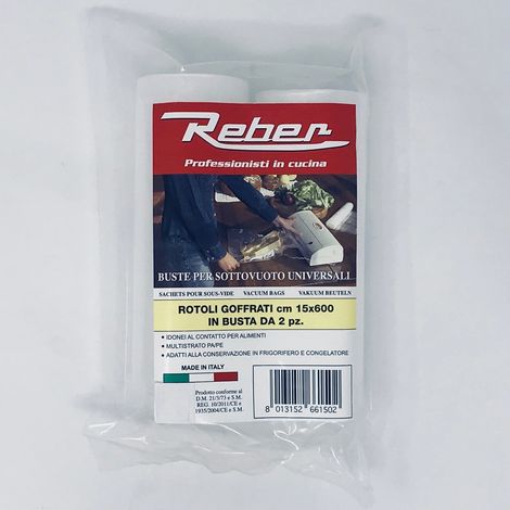 Reber 6615 A accesorios y suministros de sellador al vacío Rollo para envasadora al vacío